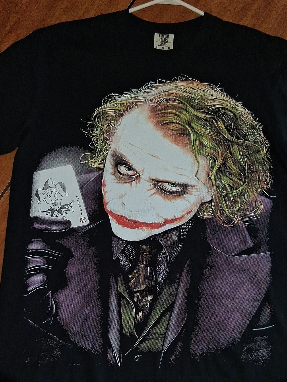 Custom Made: The Joker Graphic Tee —Black with Multicolor Print